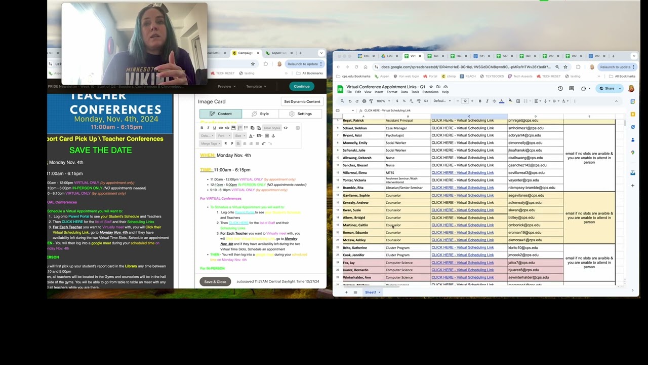 Setting Up Virtual Conferences for Parents\Guardians