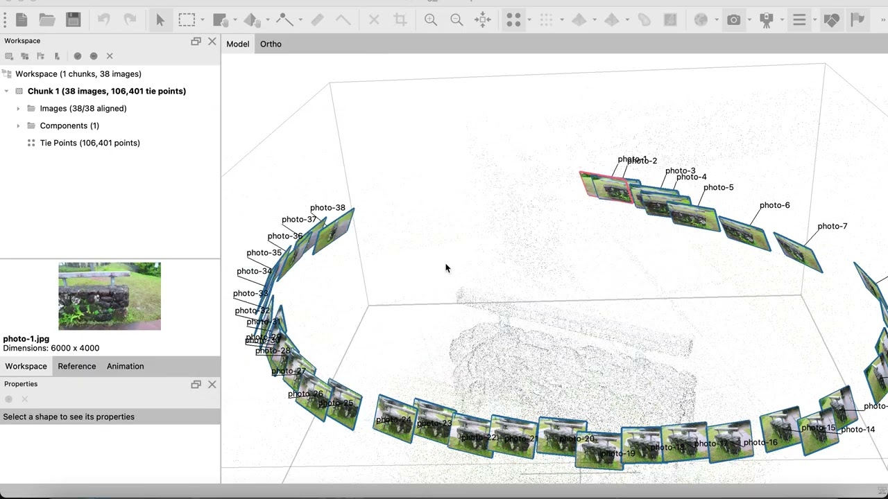Align Photos - Getting Started with Agisoft Metashape course