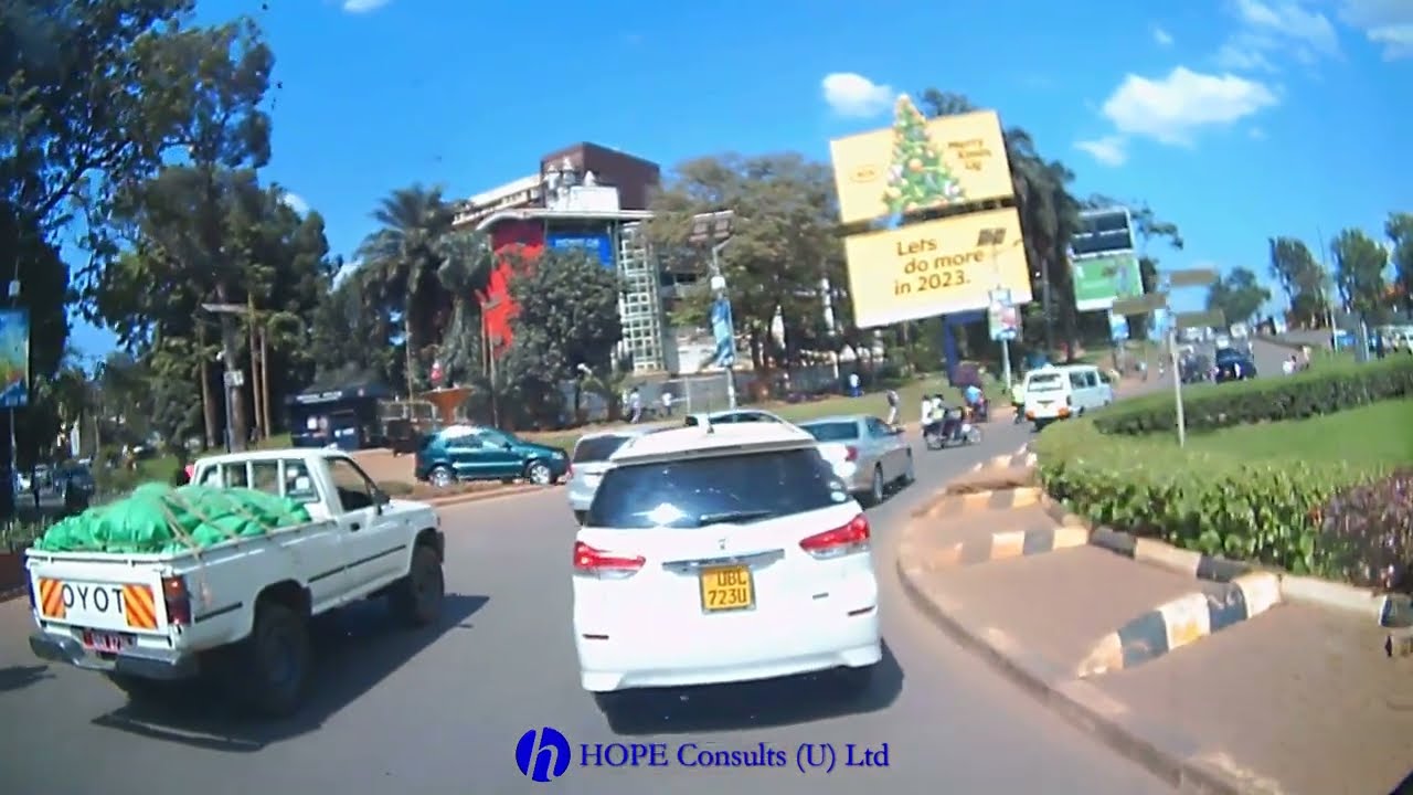 Makerere University to Mukono drive via Jinja Highway on a very clear day on January 06, 2023