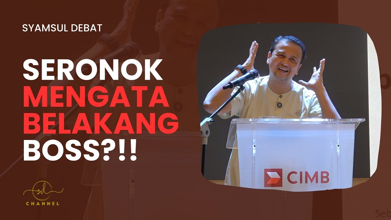 SERONOK MENGATA BELAKANG BOSS ?!!