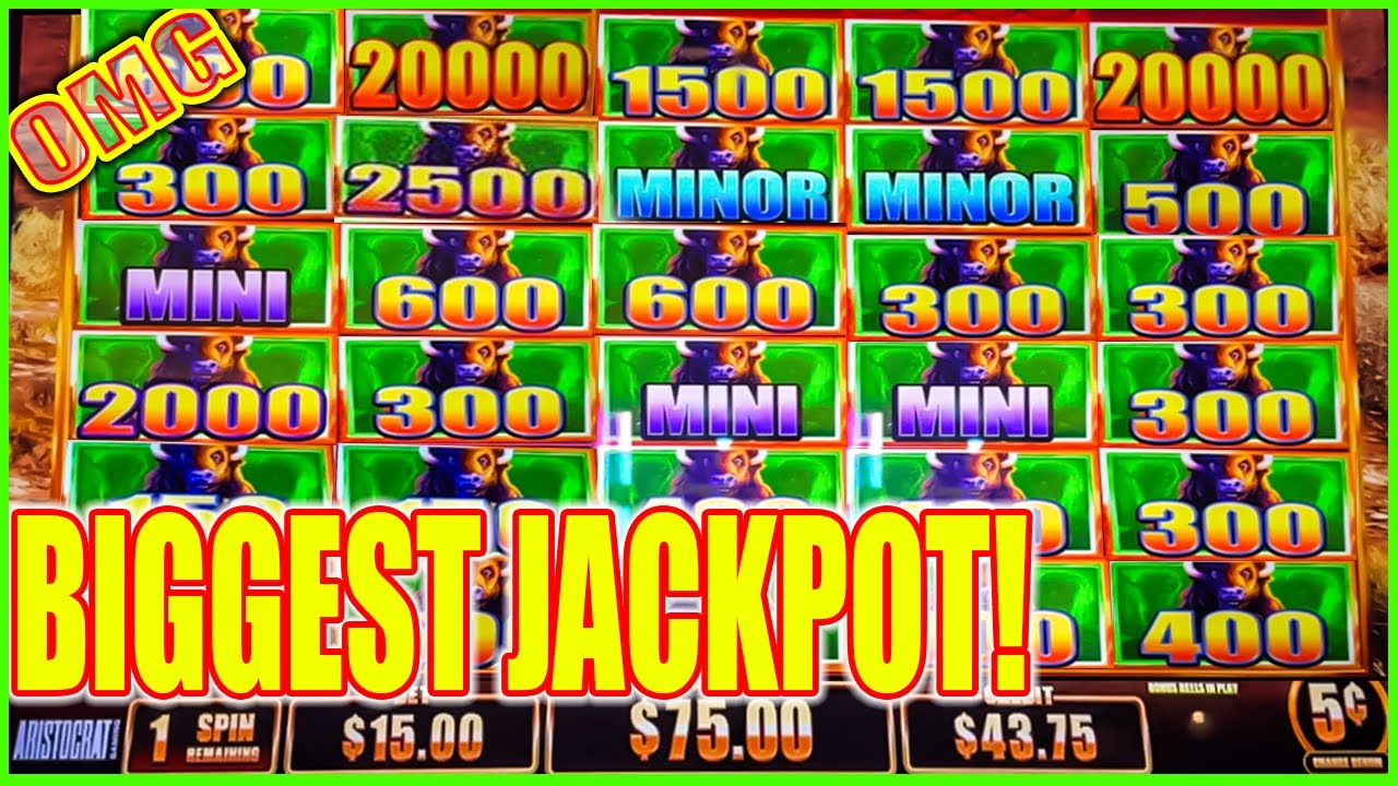 I WON MY BIGGEST JACKPOT on High Limit Buffalo Ultimate Stampede Slot