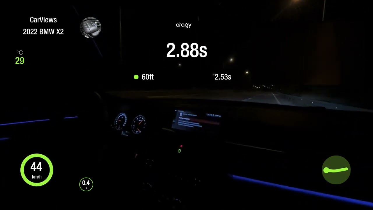 Bmw X2 sDrive 18i Acceleration Test by Dragy | Subscribe for more!