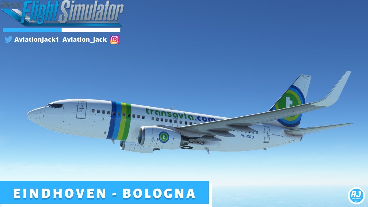 [MSFS] LANDED AT THE WRONG AIRPORT 🤦‍♂️ | Eindhoven - Bologna | Transavia PMDG 737NG3 l TRA30Z |