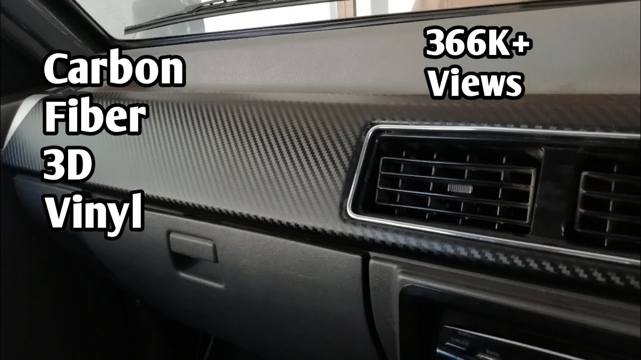 How To Install 3D Carbon Fiber Vinyl Wrap On Dashboard | Maruti 800 / Suzuki Mehran