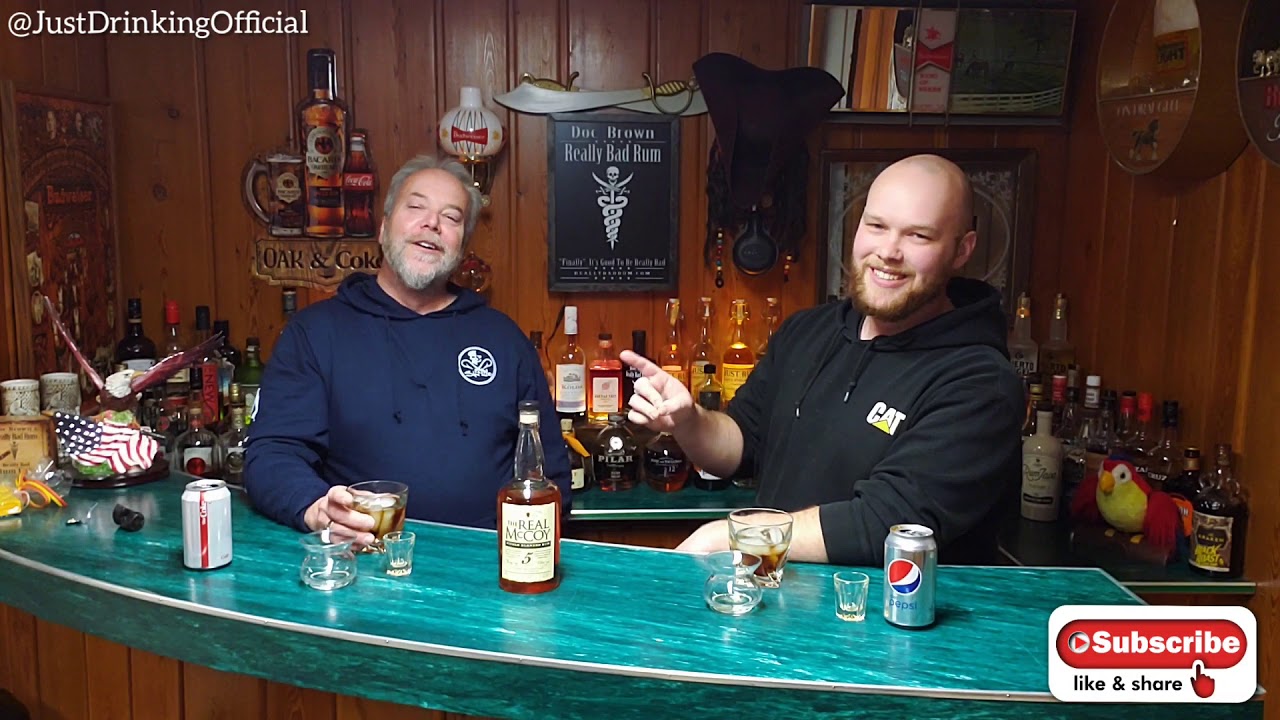 The Real McCoy 5 year Rum Review- Just Drinking- Robert & Roger
