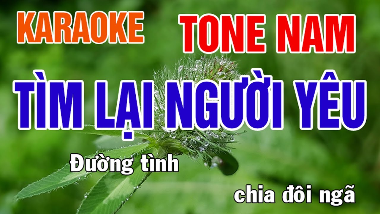 Tìm Lại Người Yêu Karaoke Tone Nam Nhạc Sống - Phối Mới Dễ Hát - Nhật Nguyễn