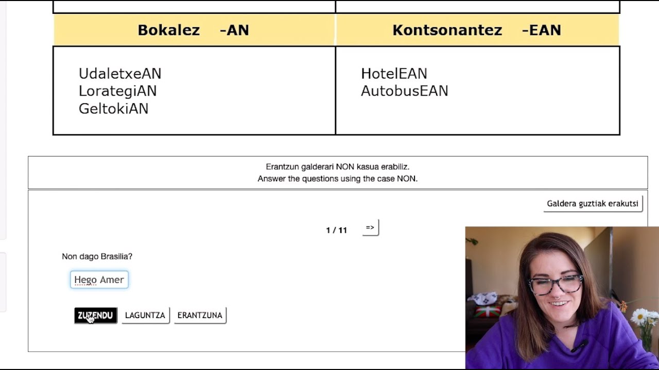 I Tried a Free Online Basque Language Course | American Learns Euskara Episode 51