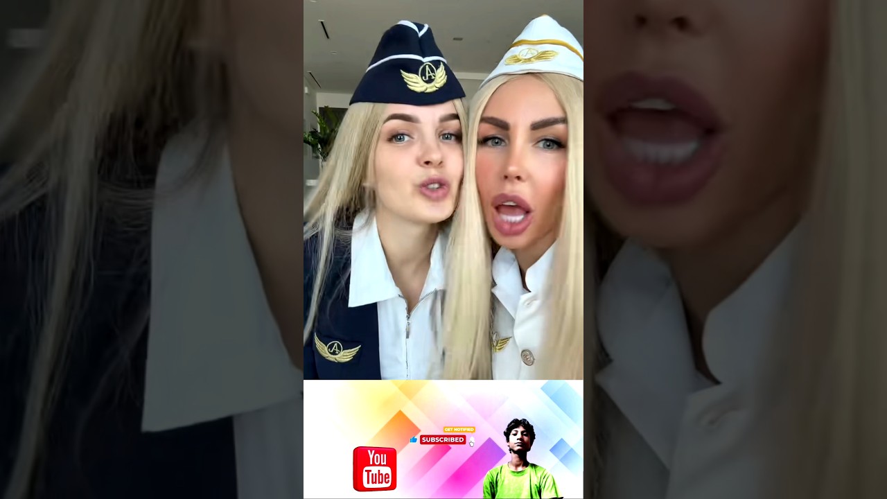 😘🛫Air Hostess Look Transformation | Beauty & Uniform Style | Viral Short #fashiontrends #style