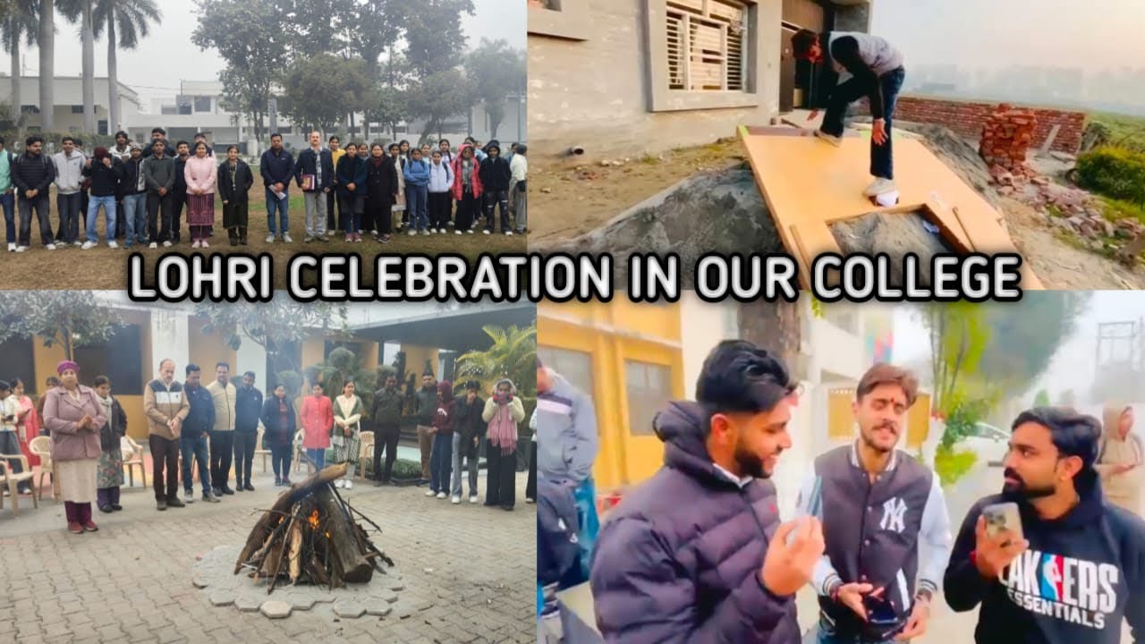 LOHRI CELEBRATED IN OUR COLLEGE 🔥🥜 