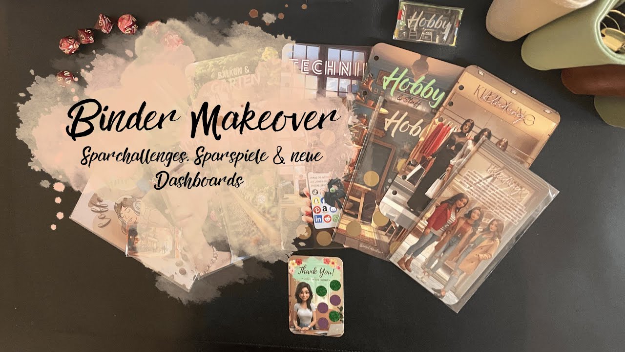 Binder Makeover | Neue Sparchallenges & Dashboards