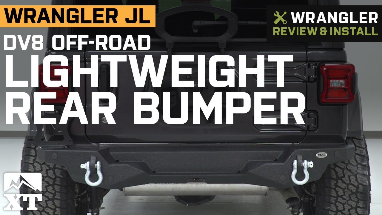 Jeep Wrangler JL DV8 Off-Road Lightweight Rear Bumper (2018-2019) Review & Install