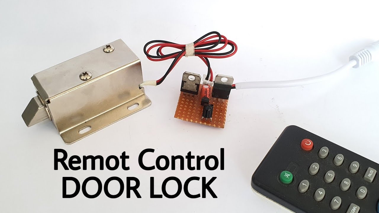 Remote control Door lock circuit using transistors only