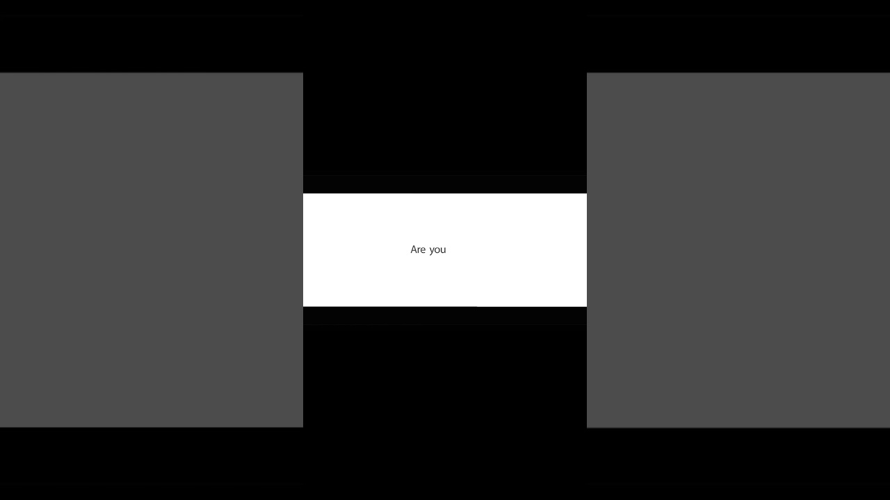 Kinetic Typography Intro - Don't Blink