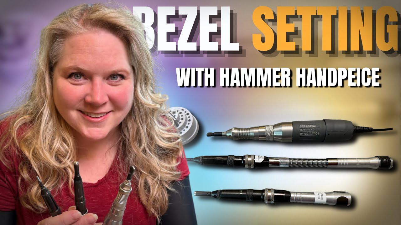 Bezel Setting with a Foredom Hammer Handpiece | Flexshaft vs Micromotor with Melissa Muir