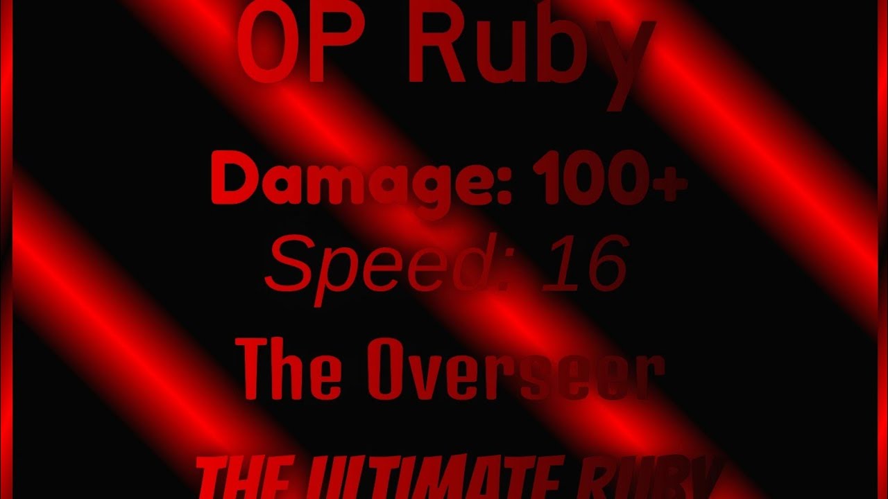 OP ruby showcase (KSFU)