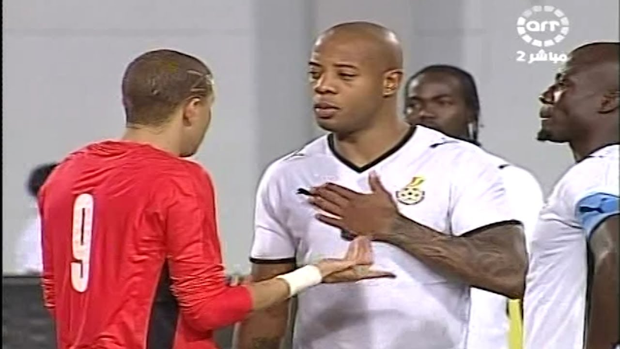 ملخص المباراة الممتعة بين مصر وغانا 2/2 عام 2009