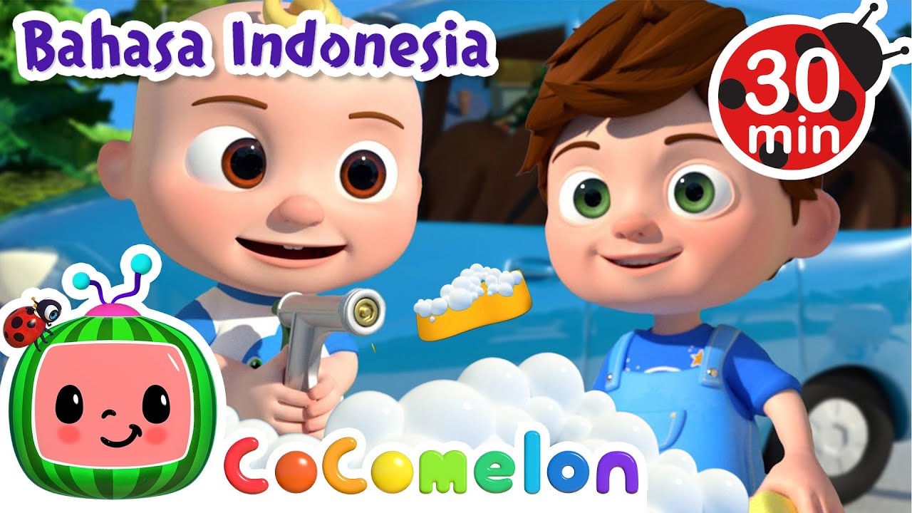 Lagu Mencuci Mobil 🚗🧼 | CoComelon Bahasa Indonesia - Lagu Anak Anak | Nursery Rhymes