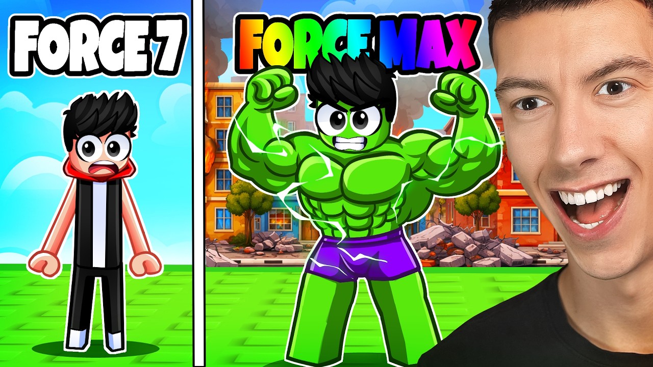 Je Me Suis Transformé De Noob Faible En HÉROS À FORCE MAX Dans Roblox !