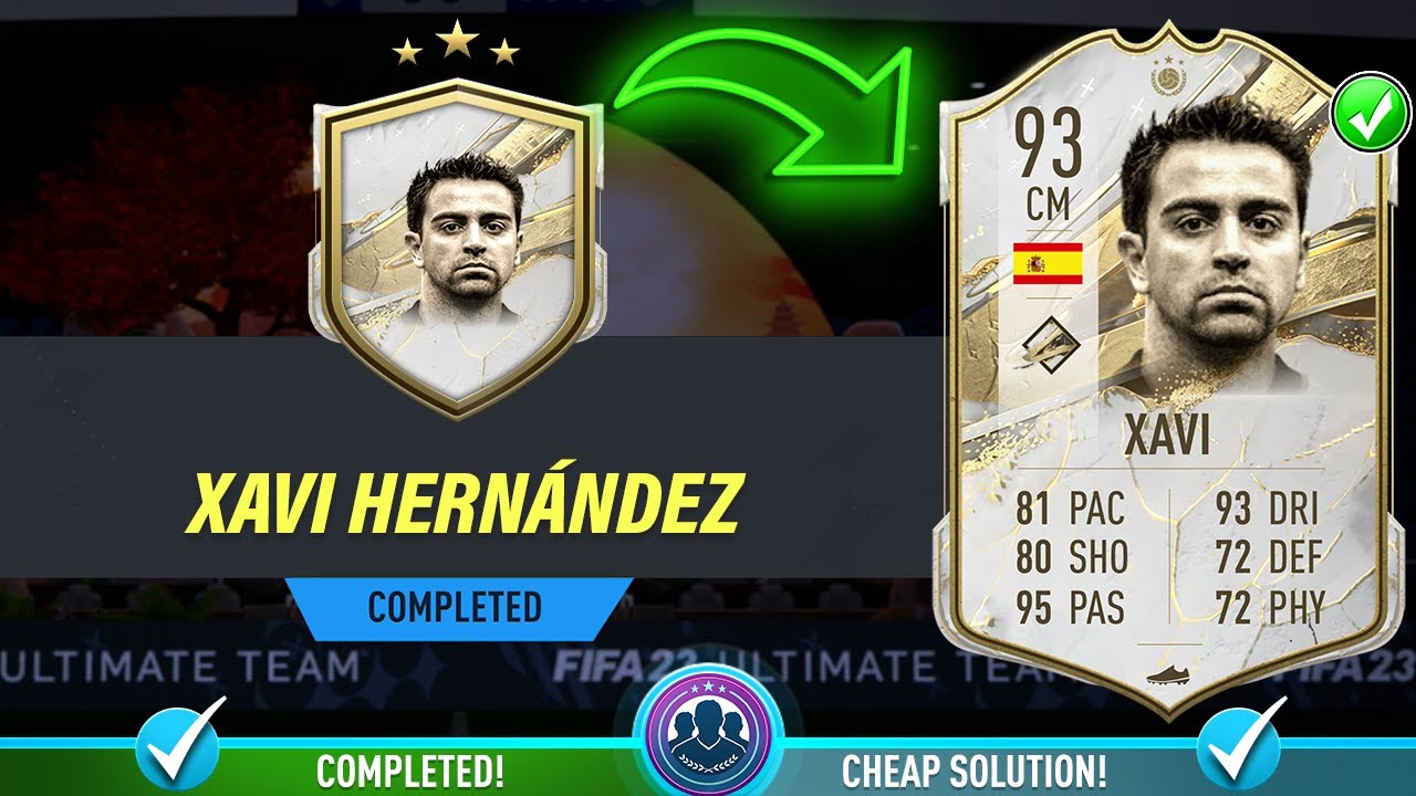 93 Prime Icon Xavi Hernandez SBC Completed - Cheap Solution & Tips - Fifa 23