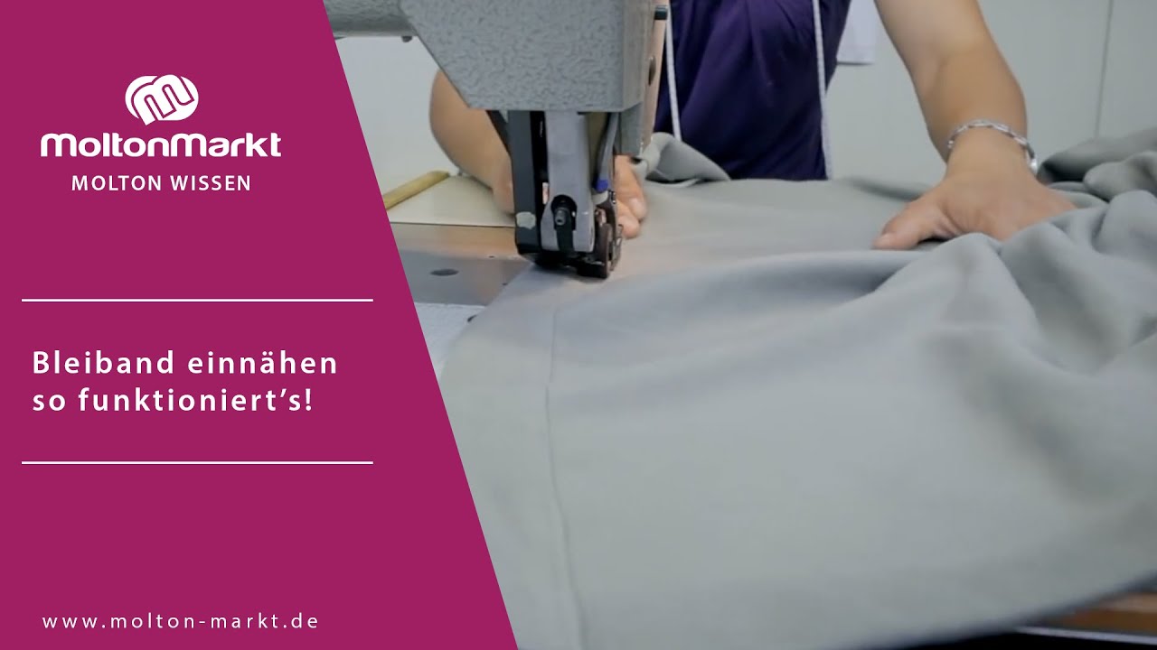 Bleiband einnähen 🧵– so funktioniert’s | Molton Markt