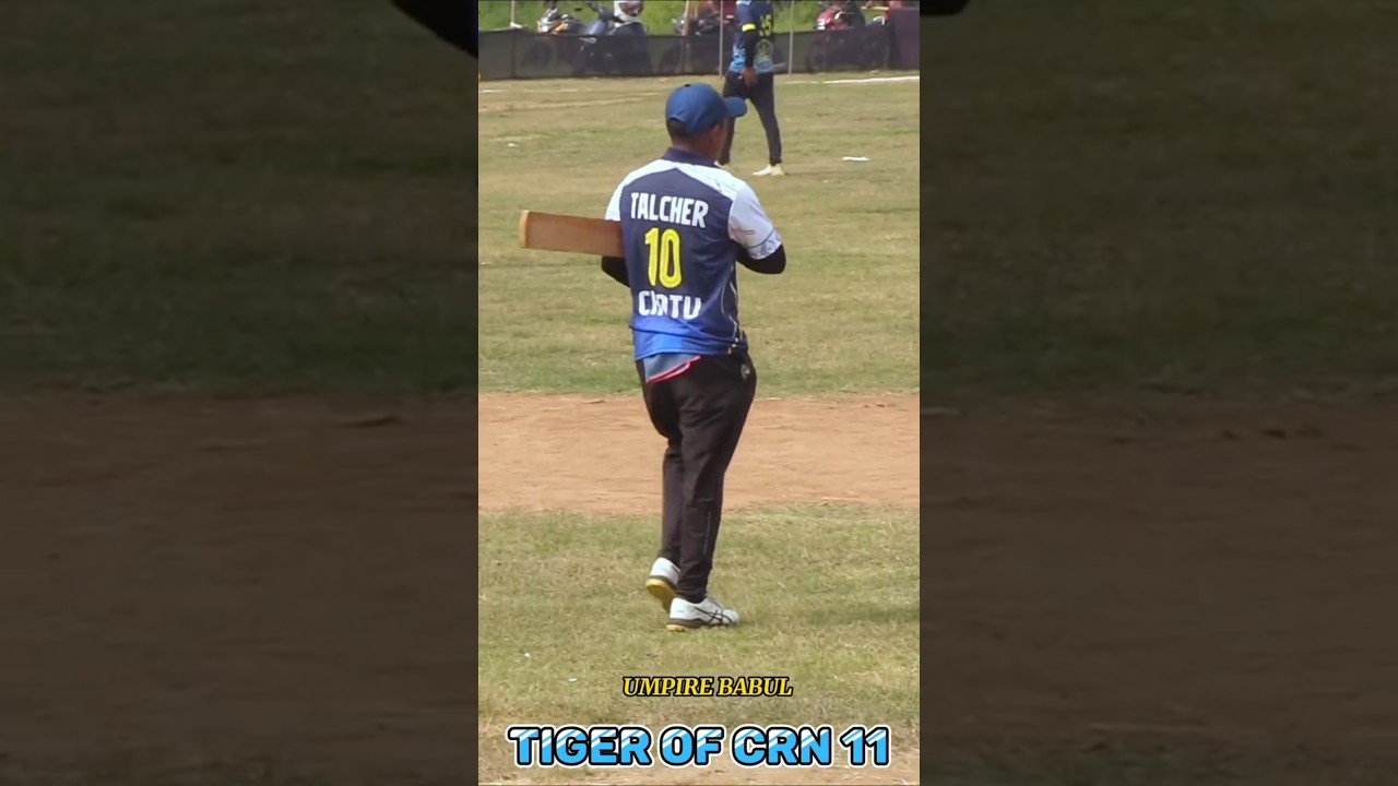 Tiger of the CRN 11 TALCHER Chhotu Akash 🏏 : #umpirebabul #cricketreels #viralreels #fanpage