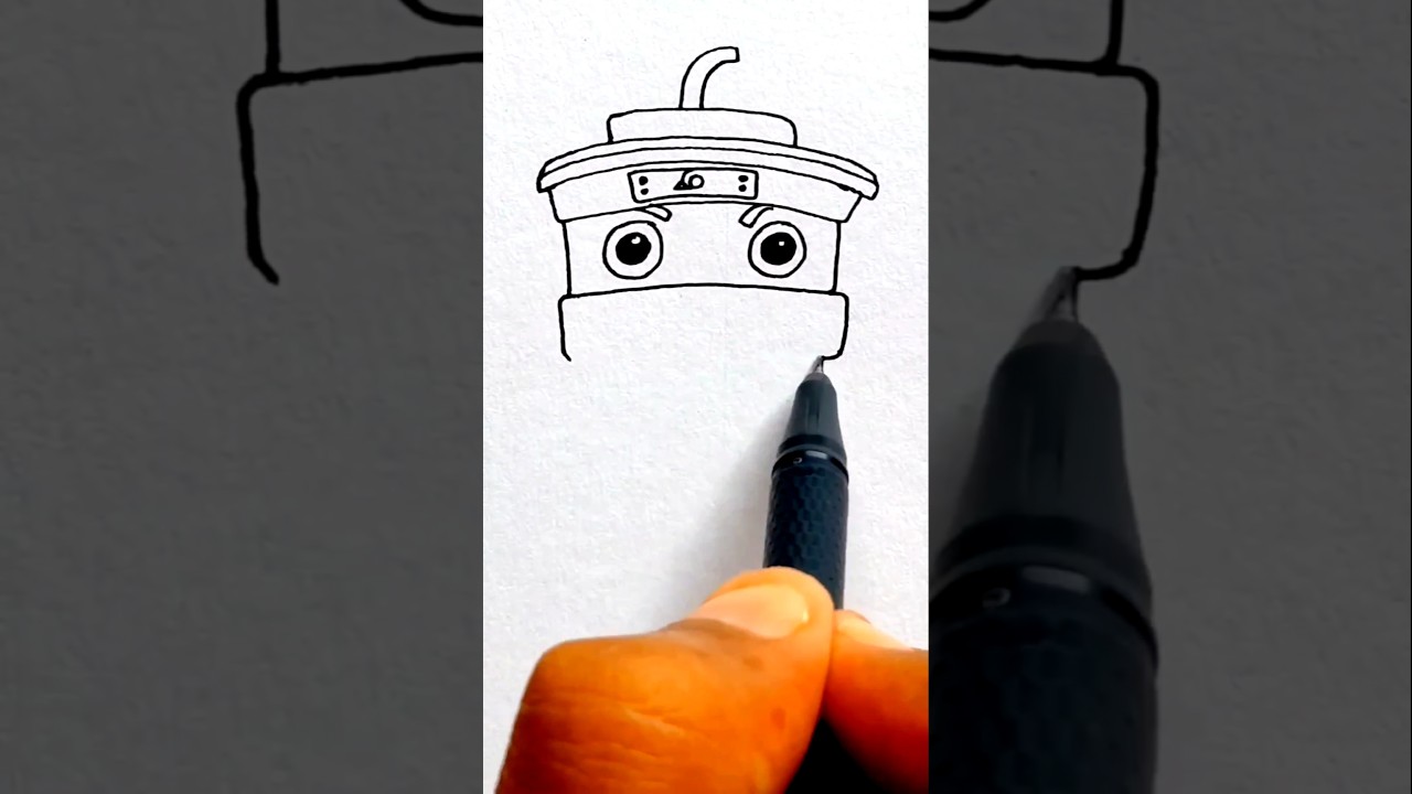 ✅ How to Draw cappuccino Assassino Cartoon 🐷 | Easy  Cartoon Art for Kids #easy  #cartoon #kids