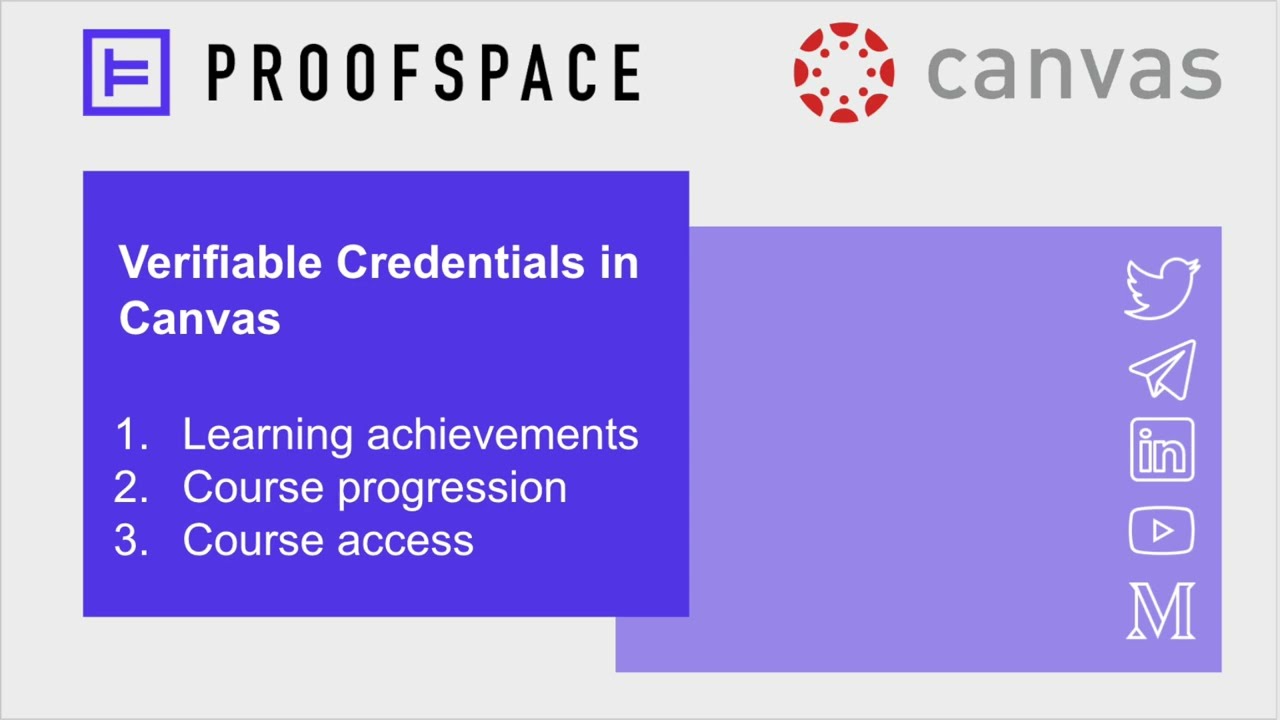Verifiable Credentials in Canvas