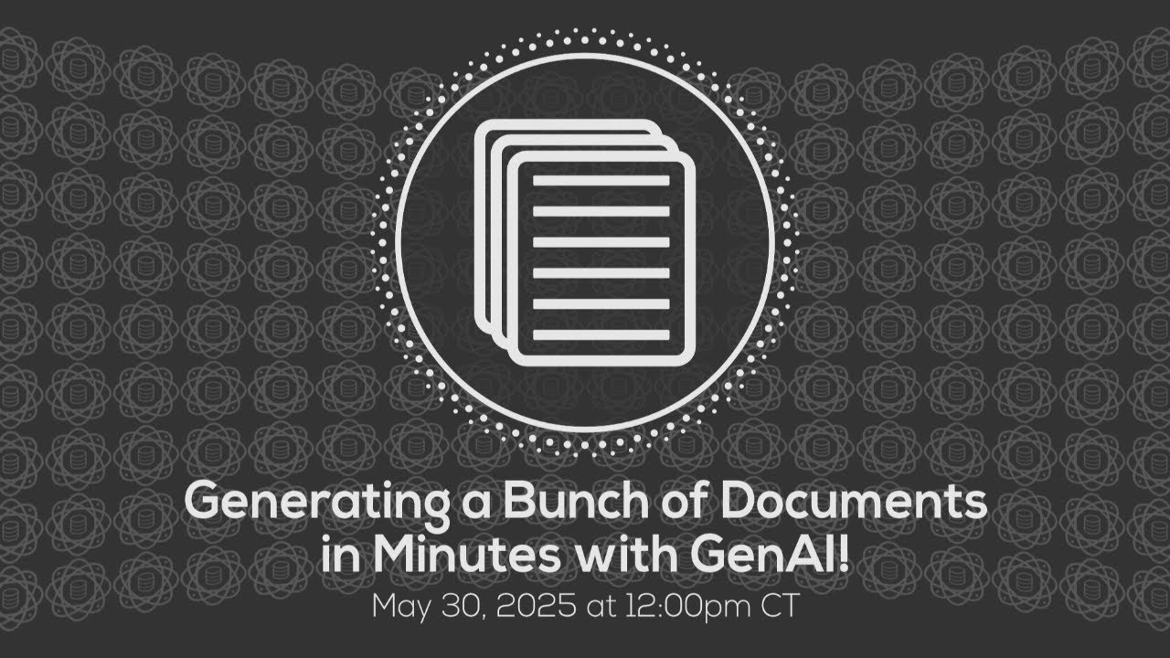 Generating a Bunch of Documents in Minutes with GenAI