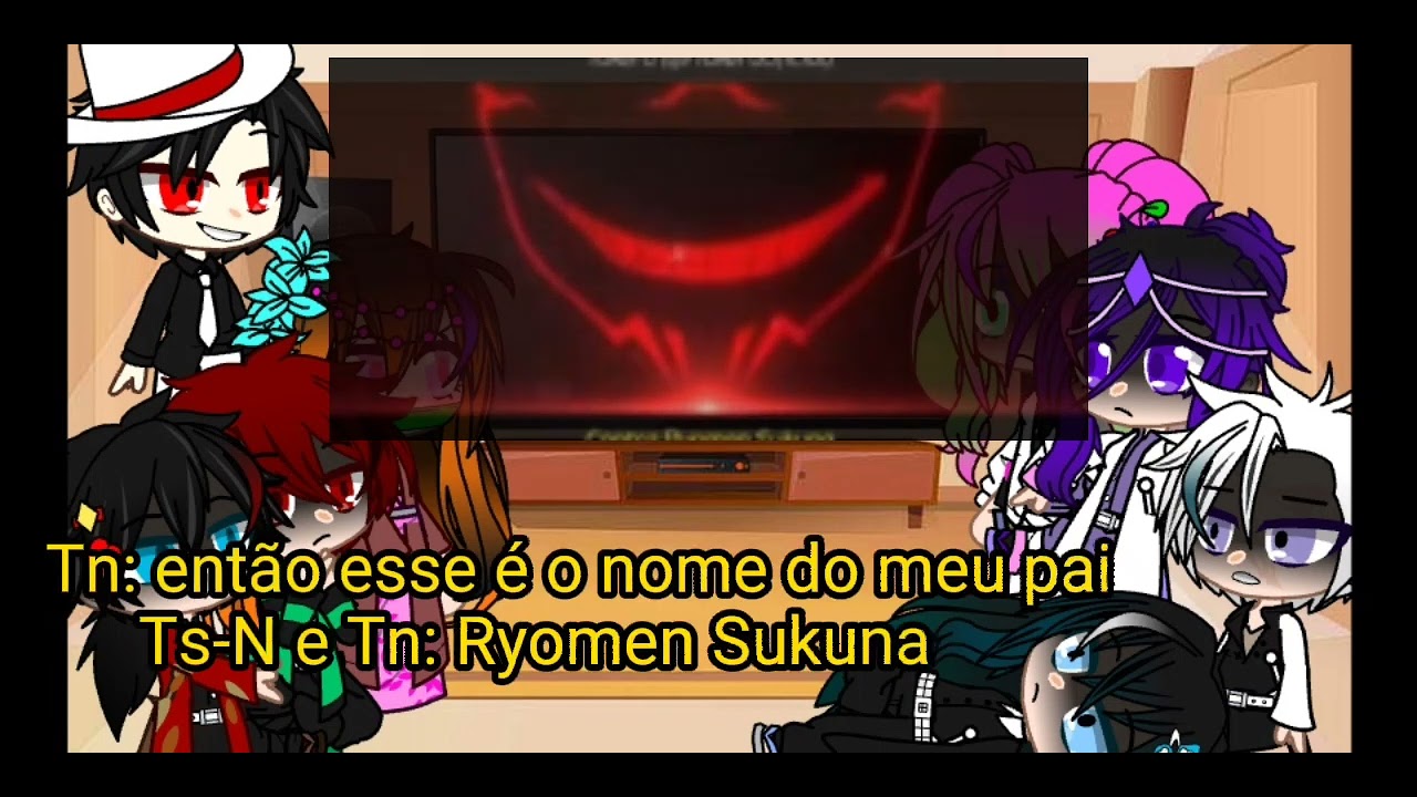 Hashiras+Muzan, Nezuko e Tanjero reagindo ao Sukuna és pai do Tanjero (My AU)