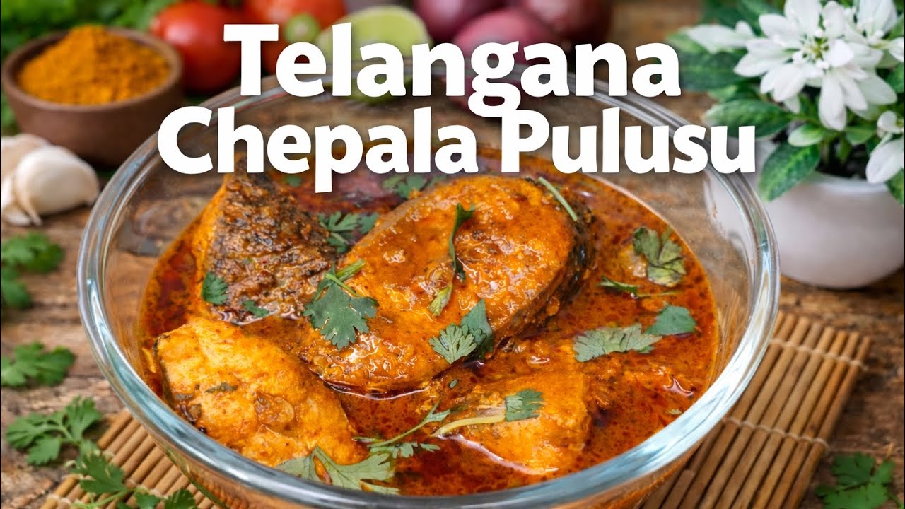 Telangana Chepala Pulusu 🐟🔥 | Authentic Village Style Fish Curry #chepalapulusu #fishcurry