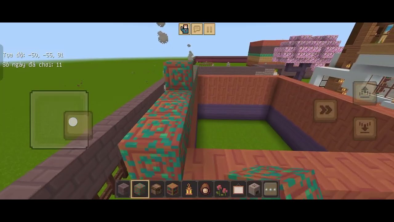 Tối 2/3✅ Minecraft Xây Hàng Rào Đẹp Bảo Vệ Biệt Thự Đây 🙆💓