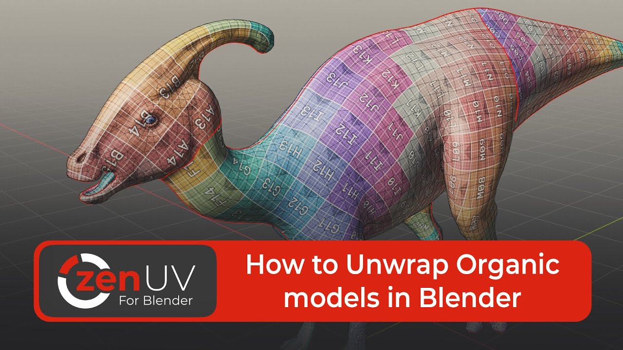 Как разворачивать органические модели в Blender