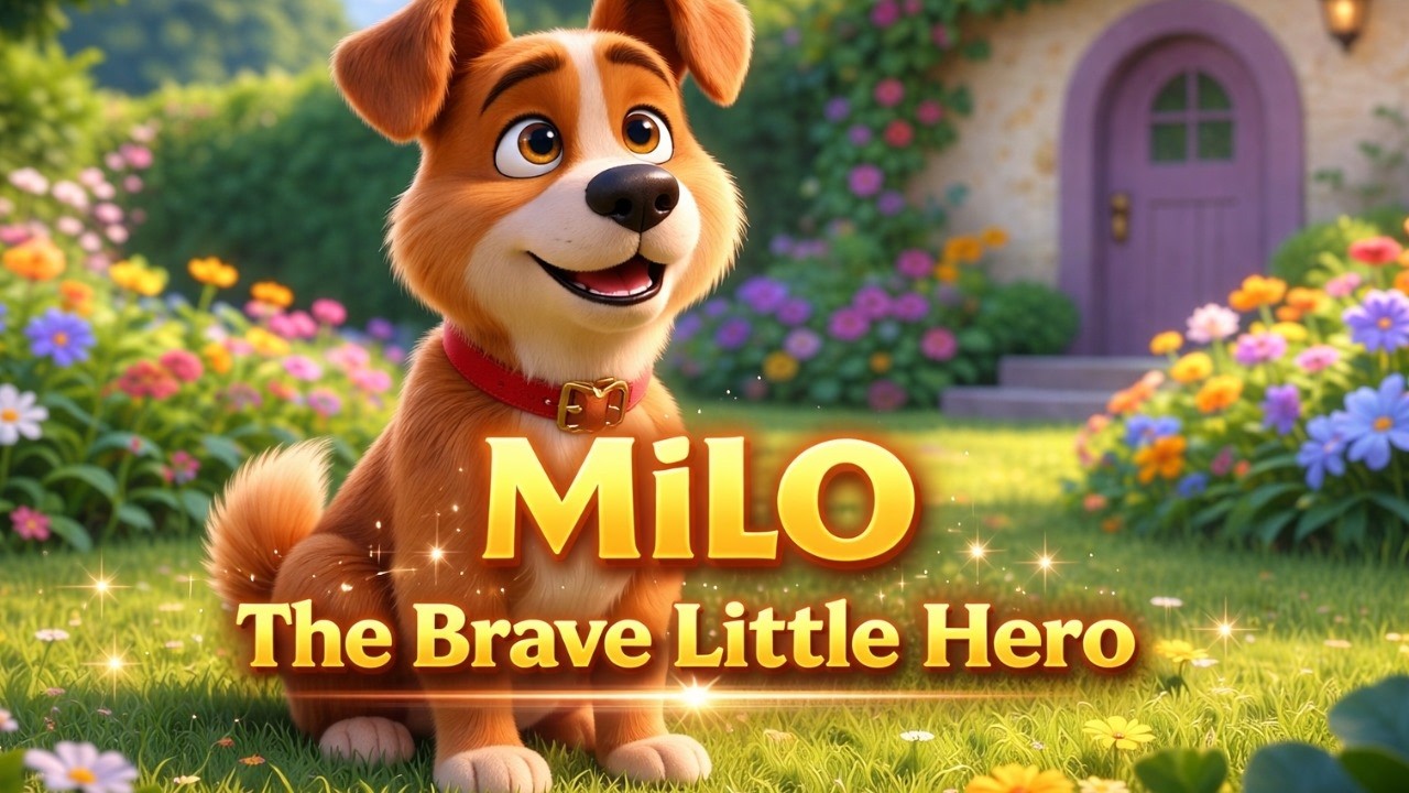 Milo the Brave Little Hero | A Heartwarming Dog Story for Kids 🐶✨