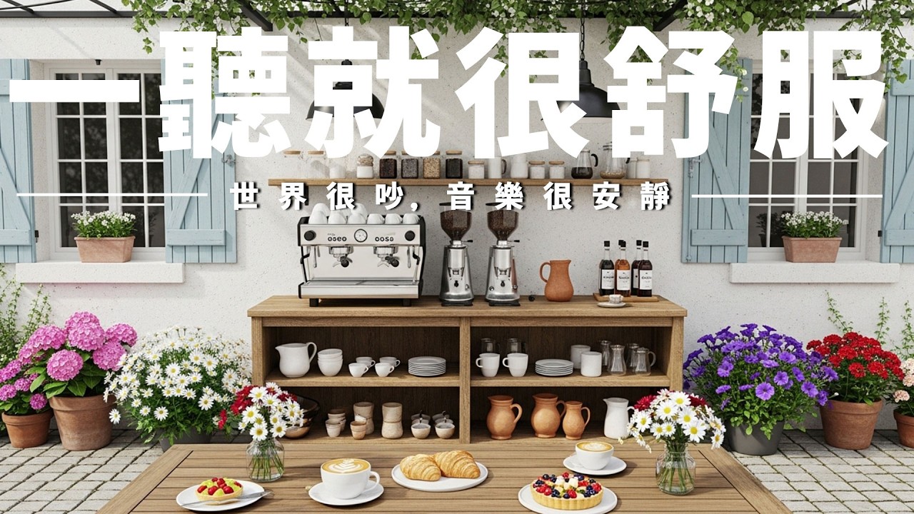 【RELAXING COFFEE CAFE BGM】咖啡館慢生活背景音，柔和旋律陪伴解壓☕撫慰心情、釋放焦慮，整理思緒沉澱情緒，讓心靈回到平和寧靜；適合學習、閱讀、寫作、通勤