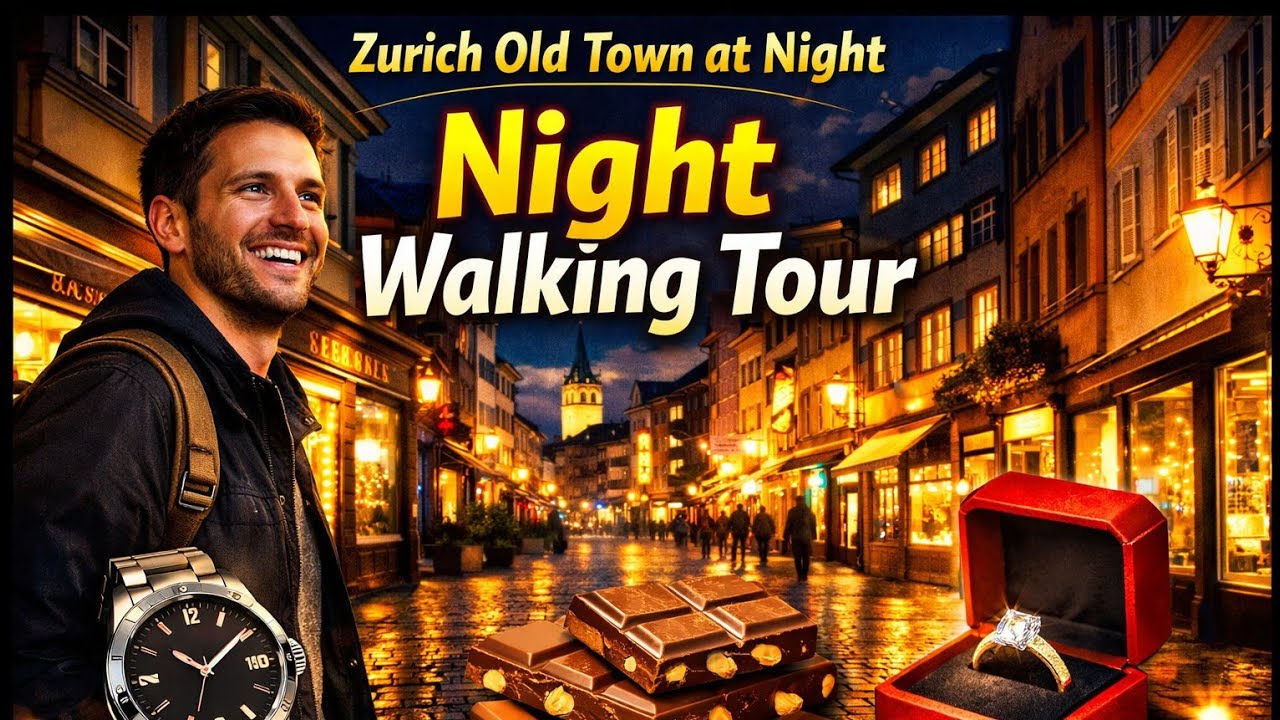 Zurich Old Town in 4K | Peaceful Walking Tour | Swiss Luxury Shops & Old Vibes