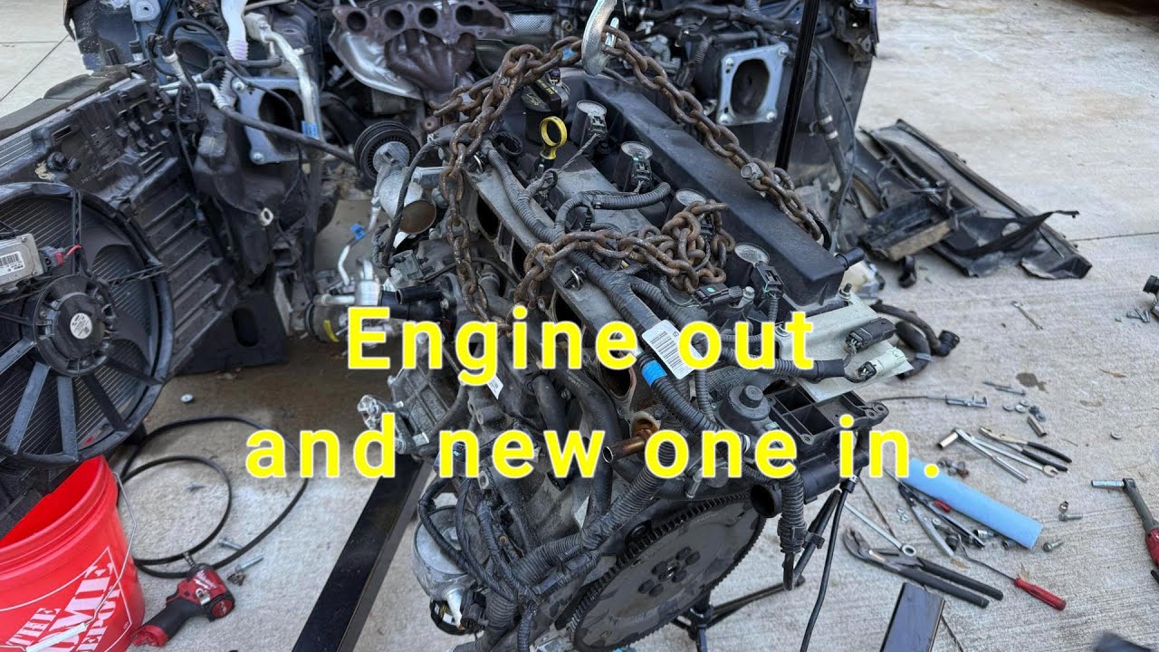 2014 Ford Transit Connect Replacing the engine