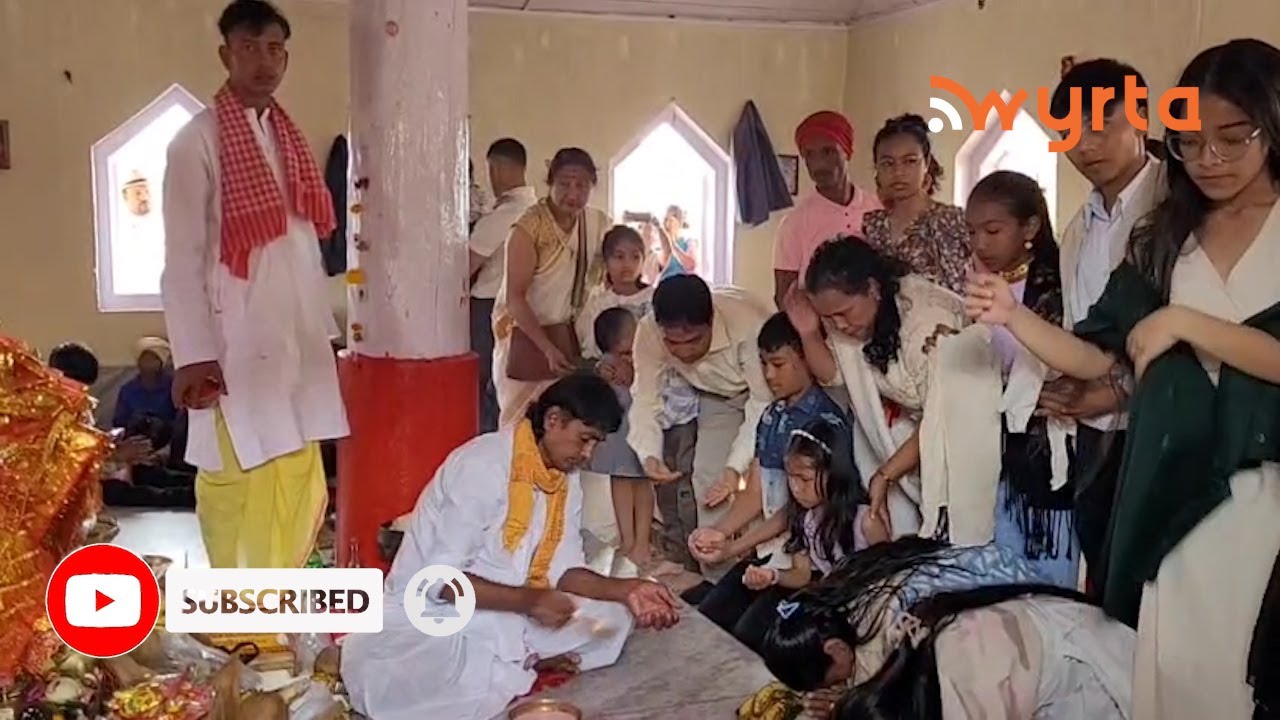 Chongkun ka Durga Puja ha i Mandir wa rim tam ha Meghalaya