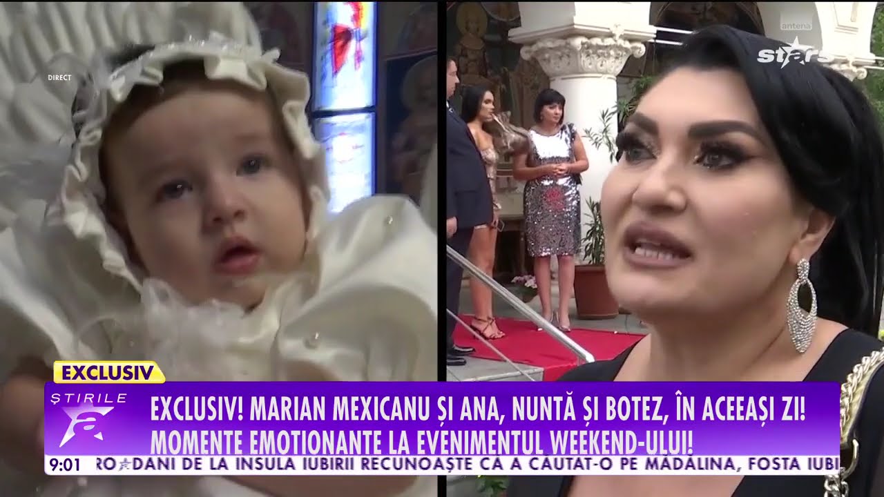 Marian Mexicanu și Ana, nuntă și botez în aceeași zi