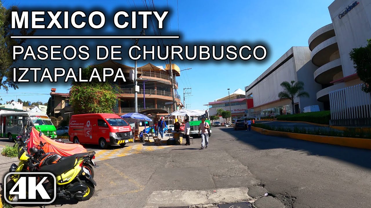 Paseos de Churubusco, Iztapalapa 🇲🇽 Ciudad de México [Recorrido en 4K]