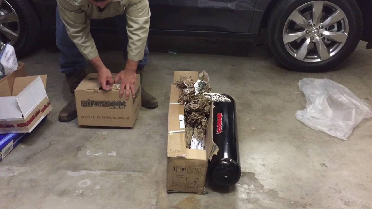 Airmaxxx unboxing air ride tank valve manifold and dual compressor