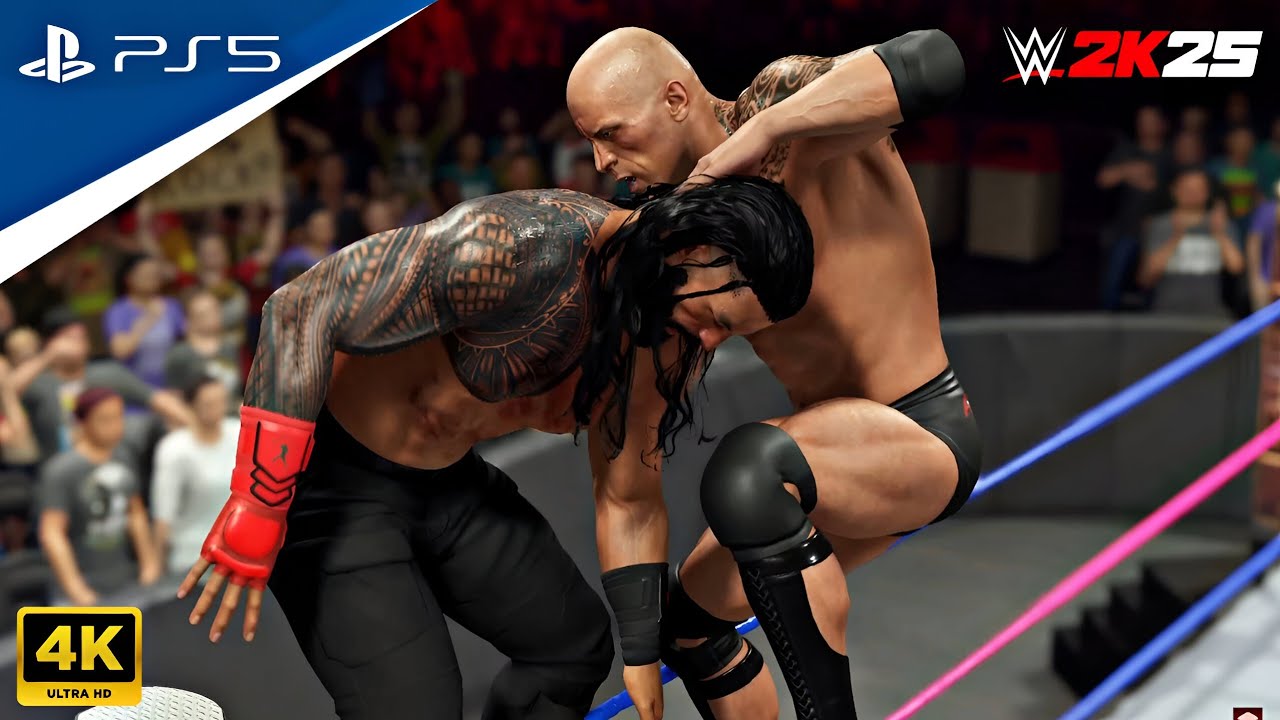 The Rock Challenges Roman Reigns 🫣 for the Universal Championship - WWE 2K25 | PS5 Gameplay [4k60]