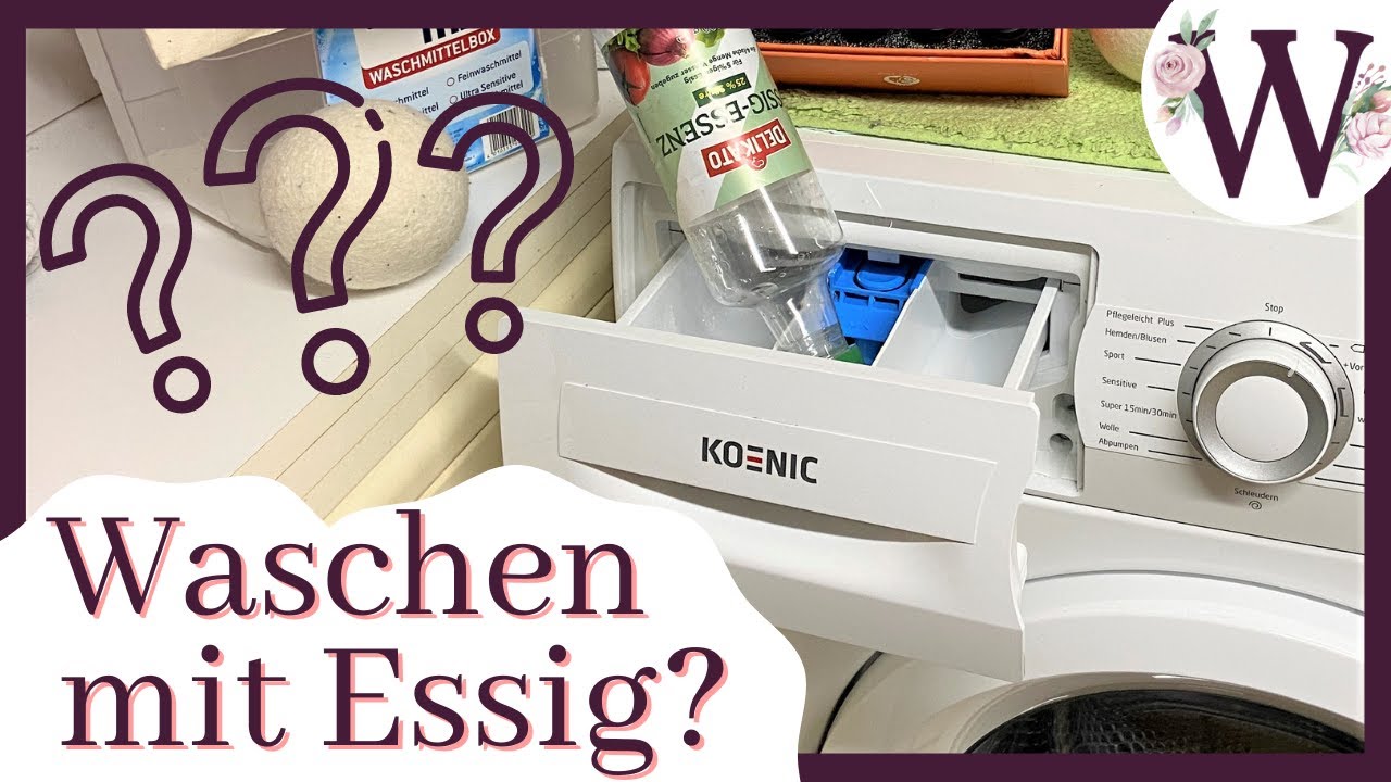Macht Essig die Waschmaschine kaputt? Weiche Wäsche ohne Weichspüler