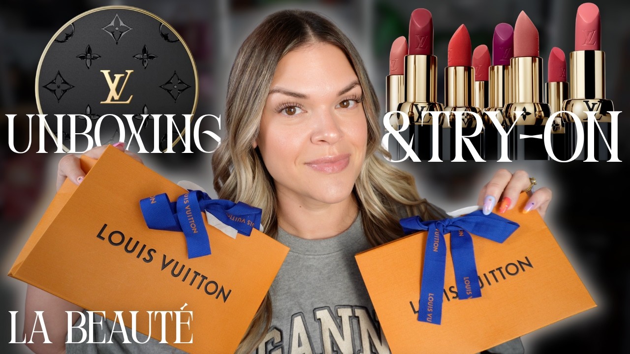 💄 Louis Vuitton Beauty Unboxing & First Impressions: Lipstick, Balm, Eyeshadow (Swatches + Try-On)