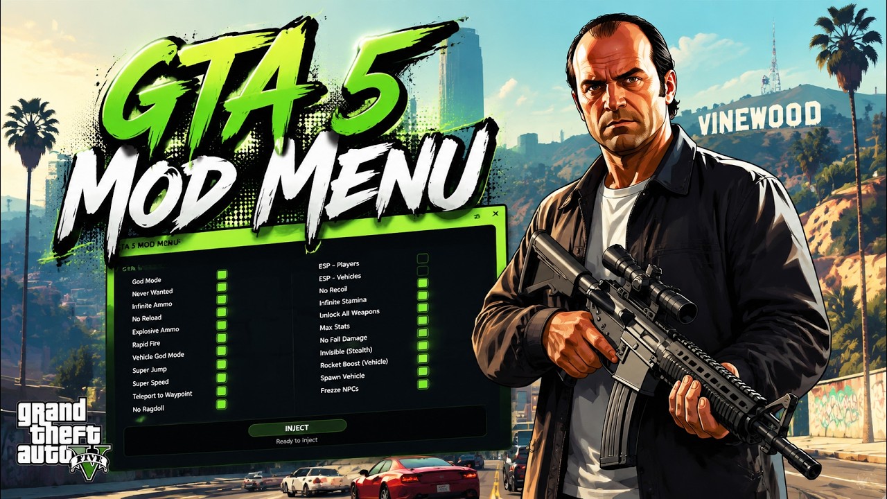 GTA 5 Mod Menu PC 2026 / Free Kiddions Cheat, Money Hack & Online Mods [NO BAN]