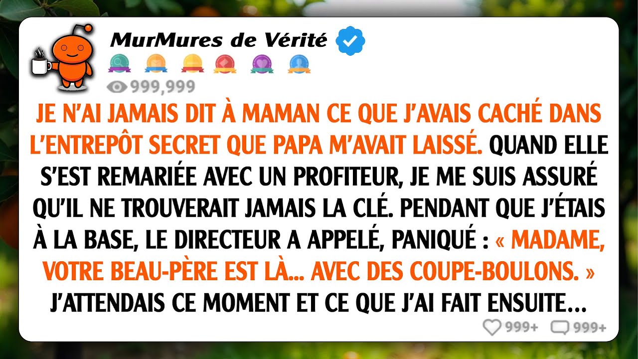 Je n'ai jamais dit à ma mère ce qui était caché dans l'entrepôt de papa - son nouveau mari l'a...
