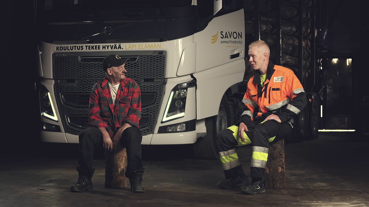Savon ammattiopisto osa 4/6 kuljetus työajat tehokas puutavarakoulutus