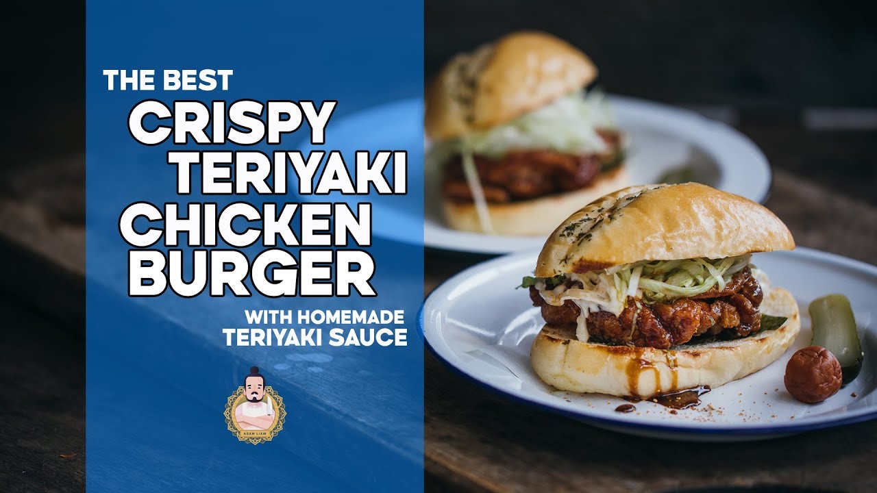 The BEST Crispy Teriyaki Chicken Burger | Easy Asian Recipes