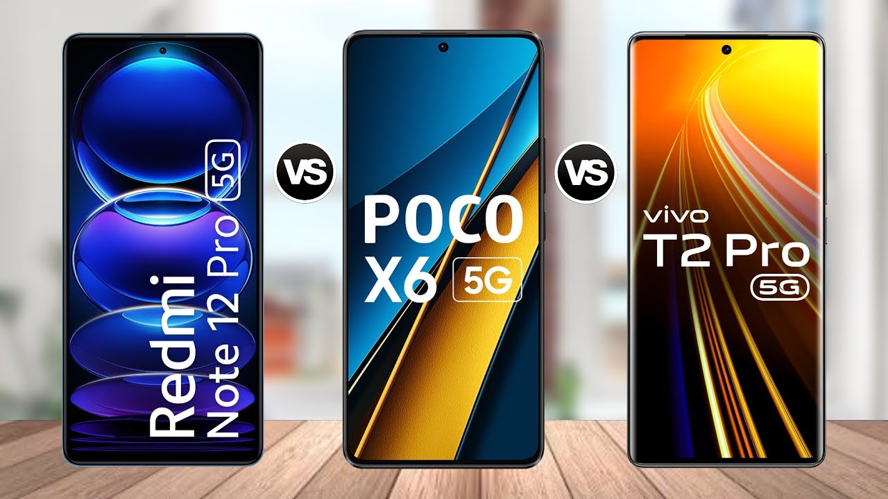 Redmi Note 12 Pro vs POCO X6 5G vs VIVO T2 Pro || Specs Comparison