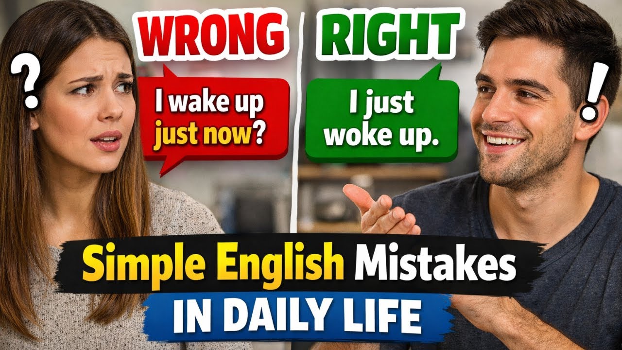 Simple English Mistakes in Daily Life  Real Conversation