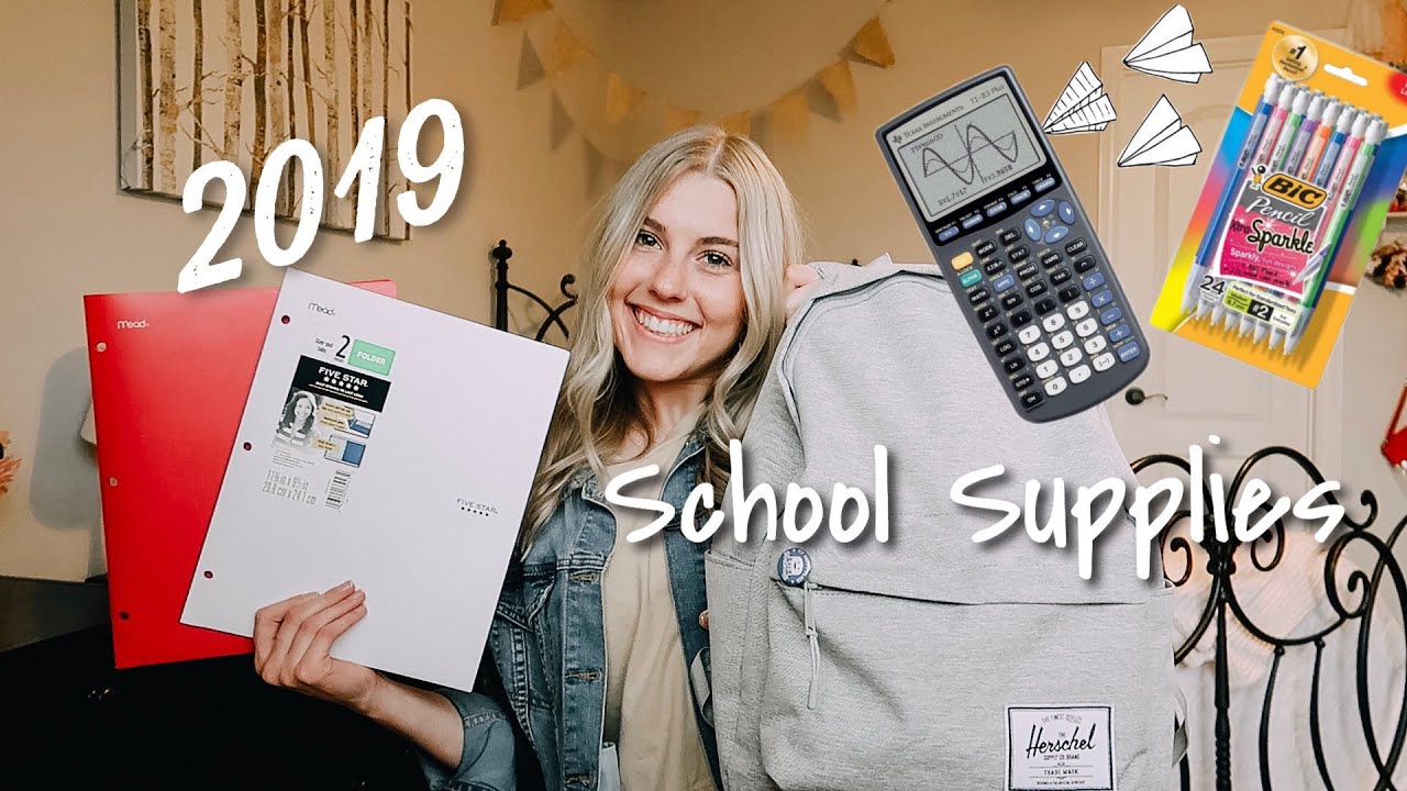 What's in my College Backpack! School Supplies Haul 2019